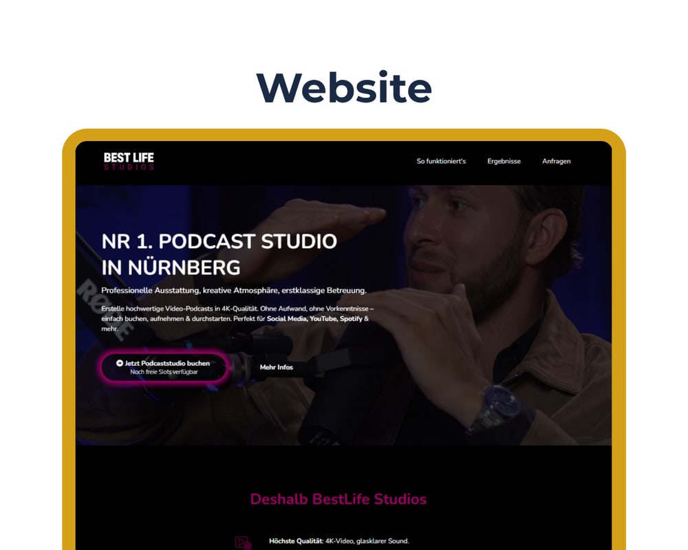 Best Life Podcast Studio Nürnberg